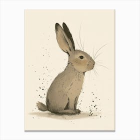 Argente Rabbit Nursery Illustration 3 Canvas Print