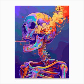 Psychedelic Skeleton 1 Canvas Print