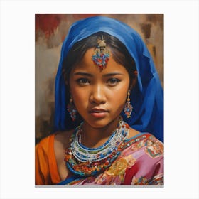 Indian Girl Canvas Print