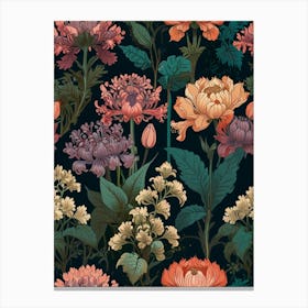 Floral Seamless Pattern Canvas Print