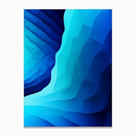 Abstract Blue Water Canvas Print