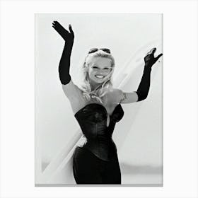 Pamela Anderson At Cannes Film Festival Canvas Print