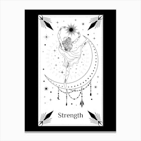 Strength Tarot Card 1 Canvas Print