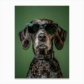 Dog In Sunglasses.Generated AI. Art Print 1 Canvas Print