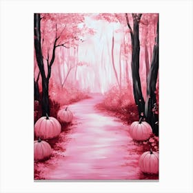 Pink Pumpkins 3 Canvas Print