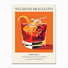 Negroni Sagliata Canvas Print