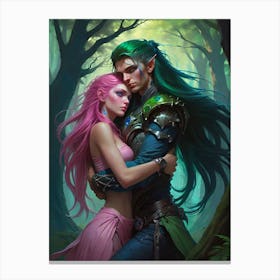 Elven Couple 2 Canvas Print