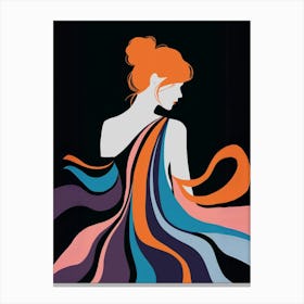 Woman In A Dress Canvas Print