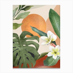 Tropical Summer Abstract Art 1 Canvas Print