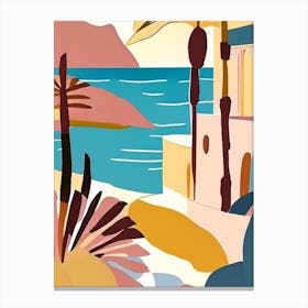 La Palma Canary Islands Spain Muted Pastel Tropical Destination Canvas Print