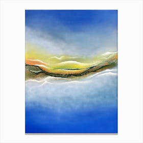 A Seascape and the Sky Above Canvas Print