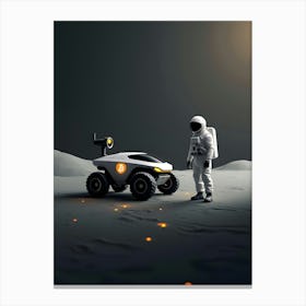 Rover On The Moon Canvas Print