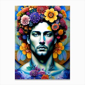 Flower Man Canvas Print