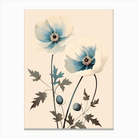 Blue Poppies 5 Canvas Print