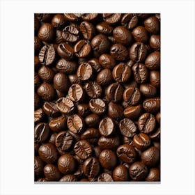 Coffee Beans Background Canvas Print