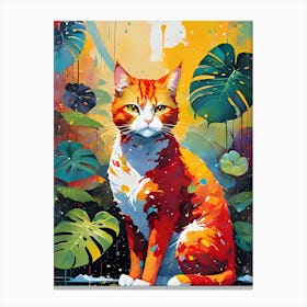 Orange Cat Canvas Print