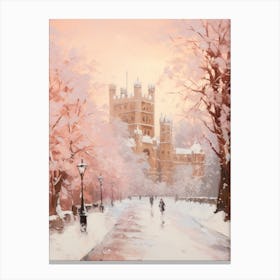 Dreamy Winter Painting Windsor United Kingdom 1 Canvas Print