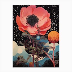 Surreal Florals Rose 2 Flower Painting Canvas Print