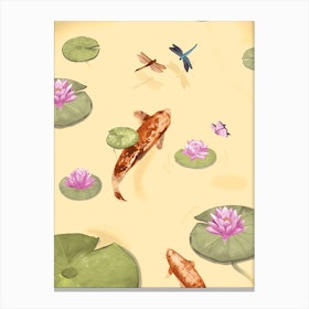 Koi Pond Canvas Print