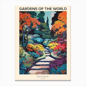 Butchart Garden Canada Gardens Of The World Poster Canvas Print