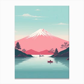 Mount Fuji Japan Travel Illustration 1 Canvas Print