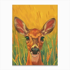 Deer Portrait Canvas Print