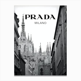 Fashion Brand Prada Milano Canvas Print