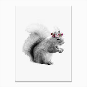 Dressy Squirrel Canvas Print