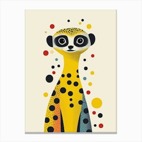 Yellow Meerkat 3 Canvas Print