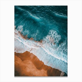 Aerial View Of A Beach 66 Canvas Print