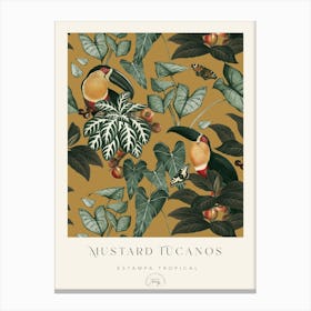 Mustard Tucanos Poster Canvas Print