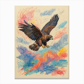 Eagle In Flight 8 Canvas Print