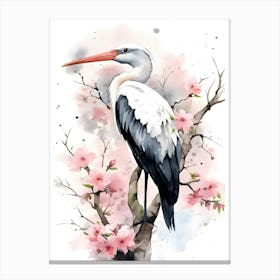 Stork bird Canvas Print