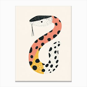 Snake Letter S Canvas Print