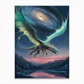 Galaxy Dragon Canvas Print