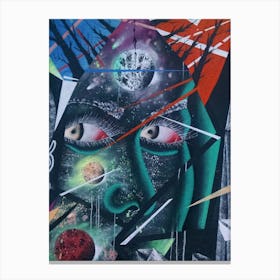 Psychedelic Street Art Canvas Print