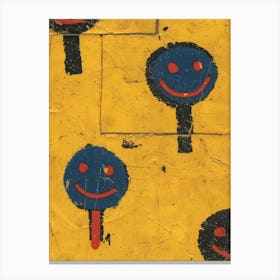 Smiley Faces Canvas Print