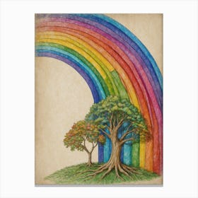 Rainbow Tree 1 Canvas Print