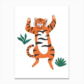 Yelling Tiger Canvas Print