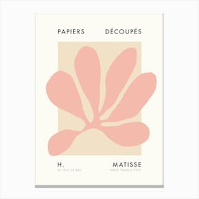 Matisse The Cutouts Blush Canvas Print