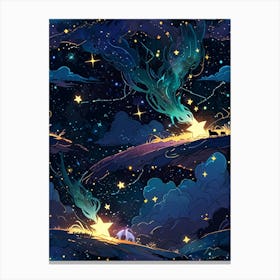 Sky With Stars 1 Canvas Print