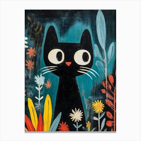 Cat In The Garden 5 Canvas Print