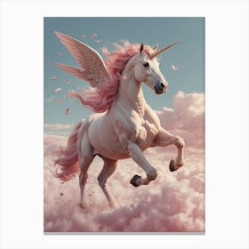 Unicorn In The Sky Canvas Print