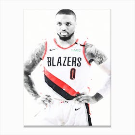 Damian Lillard Portland Trail Blazers Canvas Print