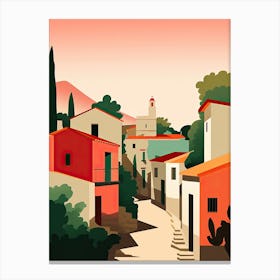 Algarve, Portugal, Bold Outlines 4 Canvas Print