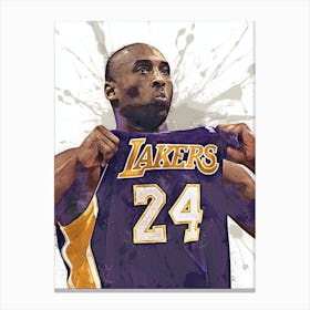 Kobe Bryant La Lakers 1 1 Canvas Print