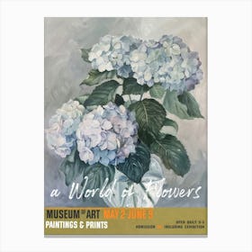 A World Of Flowers, Van Gogh Exhibition Hydrangea 2 Canvas Print