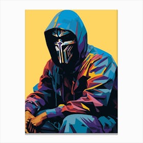 Hooded Rapper Canvas Print