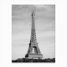 Paris Travel Poster - Eiffel Tower Black and White_2156245 Canvas Print