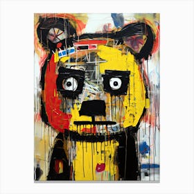 Bear 43 Basquiat style Canvas Print